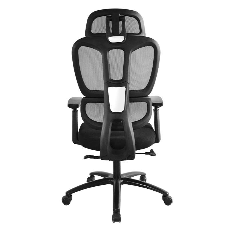 Silla ergonómica de secretaria con respaldo alto y reposabrazos 3D (W-9110)