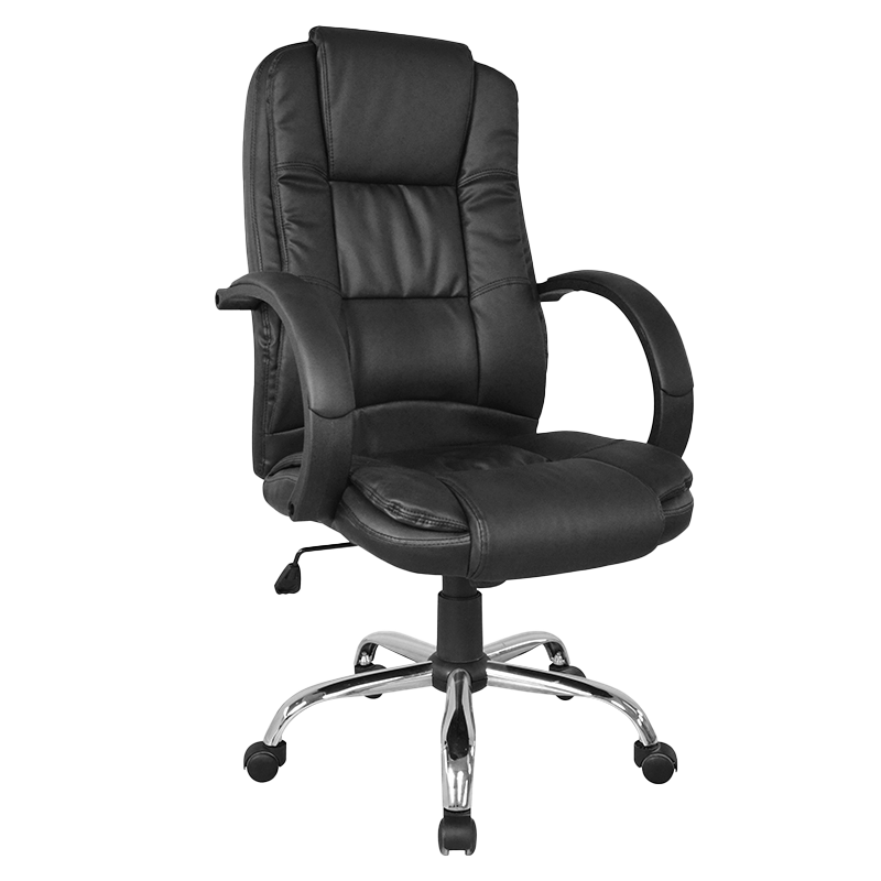 Asiento de oficina ejecutivo con reposabrazos y almohadilla fija (Y-2848)