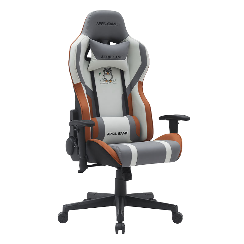 Silla Gamer giratoria de cuero sintético alta con diseño animal, silla para jugadores de carreras con marco fuerte reclinable de 180 grados (T-7121)