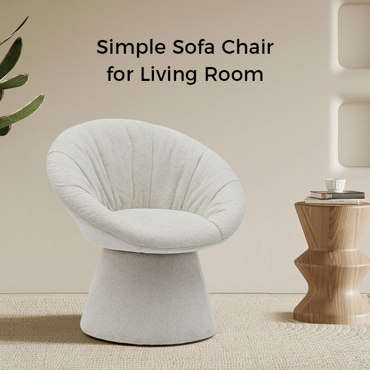 Silla de comedor giratoria italiana sencilla y elegante, sillón de Base redonda, silla de ocio para sala de estar y Hotel (GY-644)