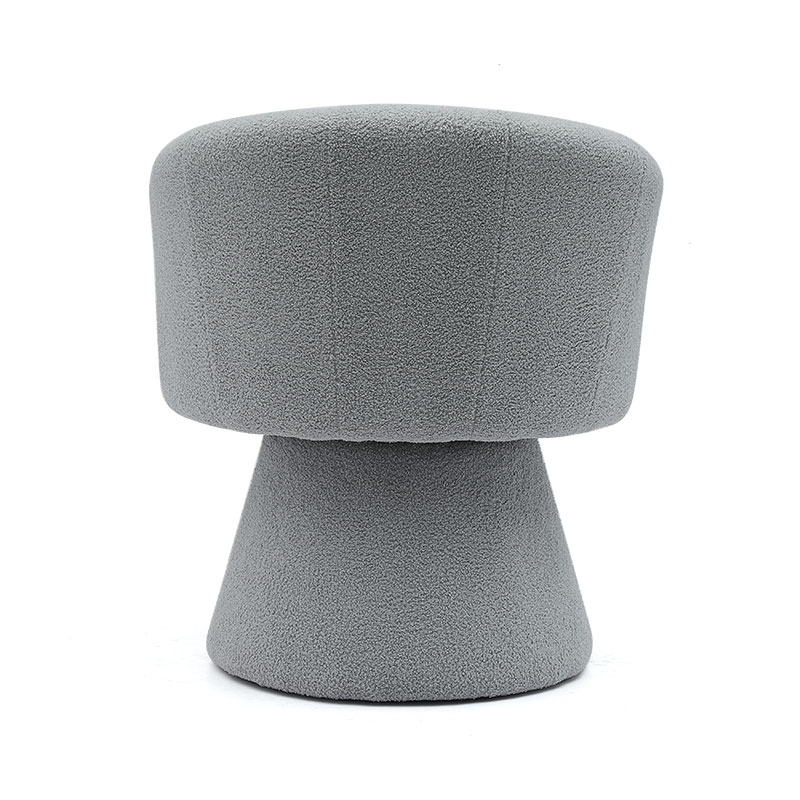 Gris estilo de ocio interior cómodo cojín de asiento grueso giratorio Hotel Accent Chaise Lounge sillón para sala de estar (GY-646)