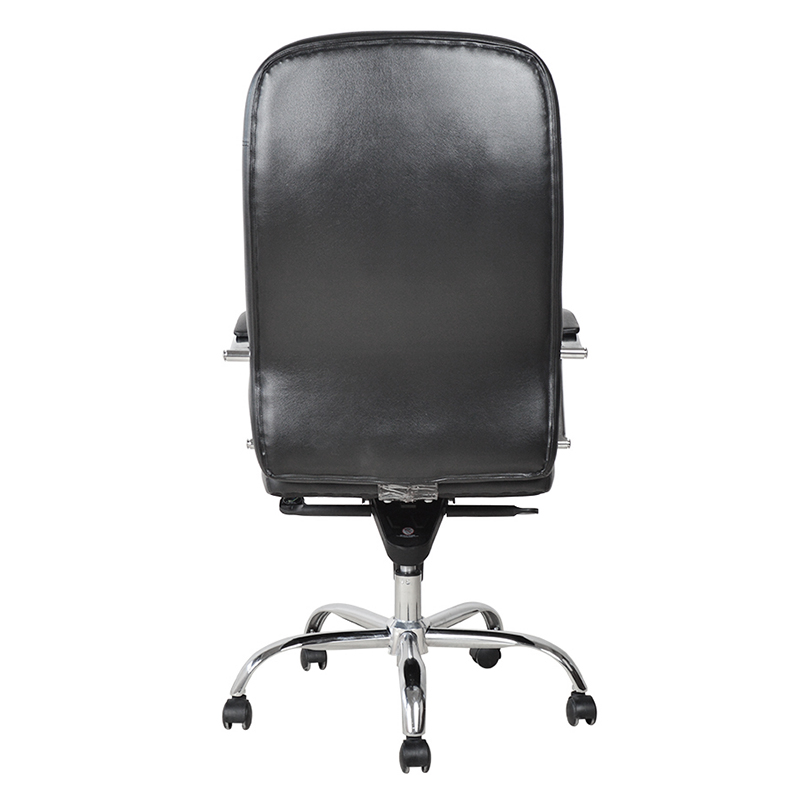 Silla de oficina ergonómica de gerente con reposabrazos con almohadilla cromada (M-6117)