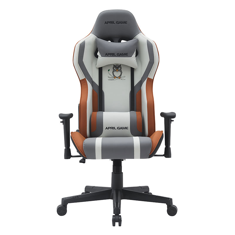 Silla Gamer giratoria de cuero sintético alto con diseño animal, silla para jugadores de carreras con marco fuerte reclinable de 180 grados (T-7121)