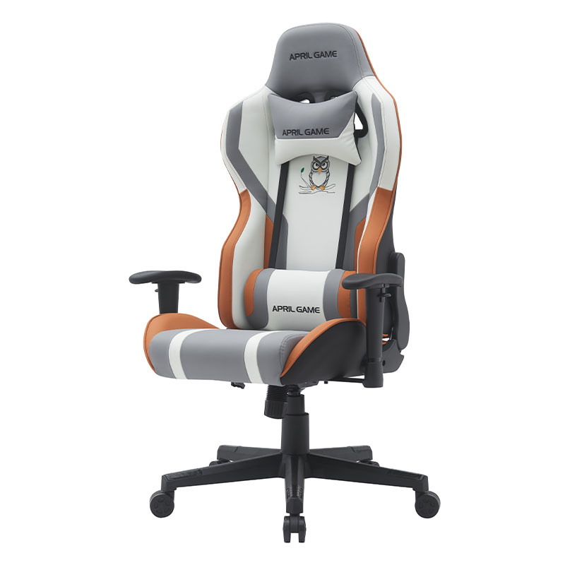 Silla Gamer giratoria de cuero sintético alto con diseño animal, silla para jugadores de carreras con marco fuerte reclinable de 180 grados (T-7121)