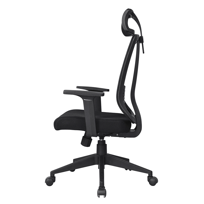 Silla de malla con respaldo alto y reposabrazos de PP (Y-1767)