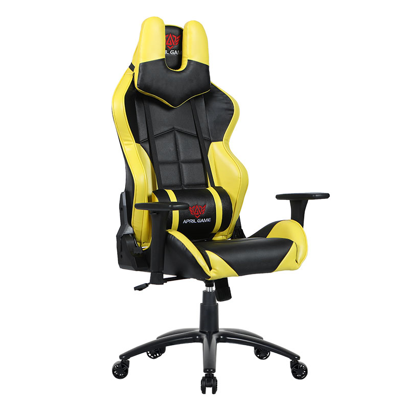 Silla para juegos giratoria 3D con ajuste de altura del reposabrazos y rotación frontal-trasera (Y-2576)