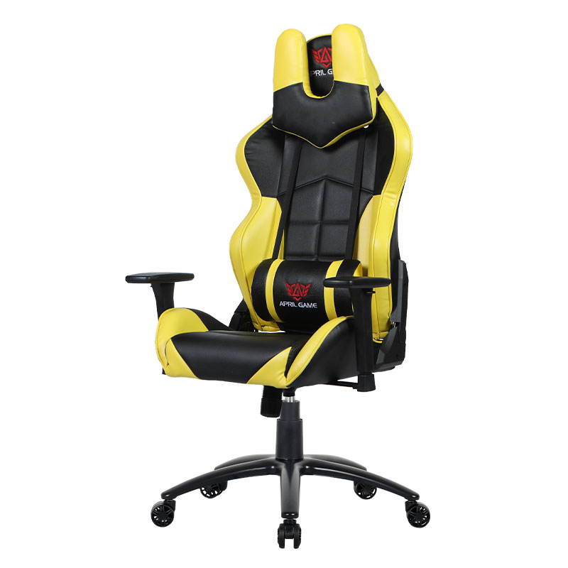 Silla para juegos giratoria 3D con ajuste de altura del reposabrazos y rotación frontal-trasera (Y-2576)