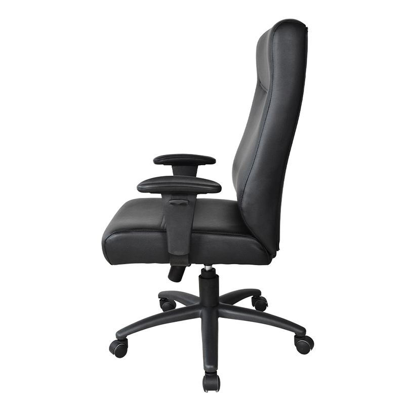 Silla de oficina ejecutiva con reposabrazos ajustable y respaldo alto de PU (Y-2821)