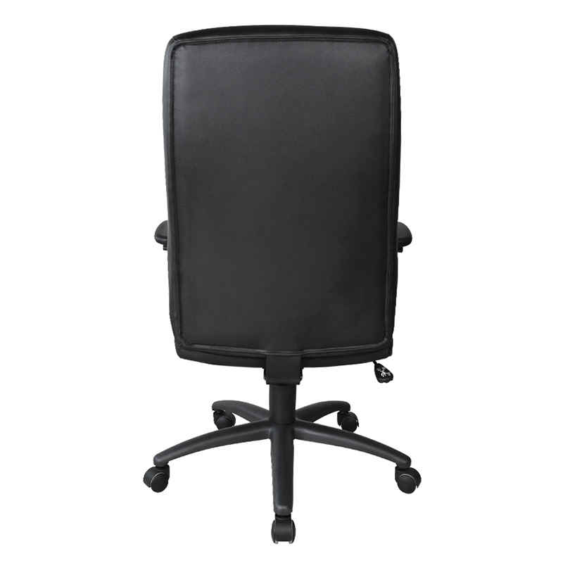 Silla de oficina ejecutiva con reposabrazos ajustable y respaldo alto de PU (Y-2821)
