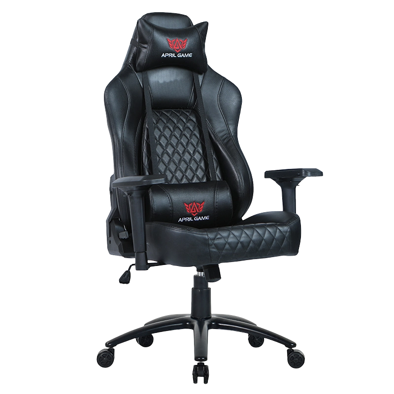 Silla de juego de juego de metal de metal de pintura negra 4D de retroceso 4D (Y-2520)