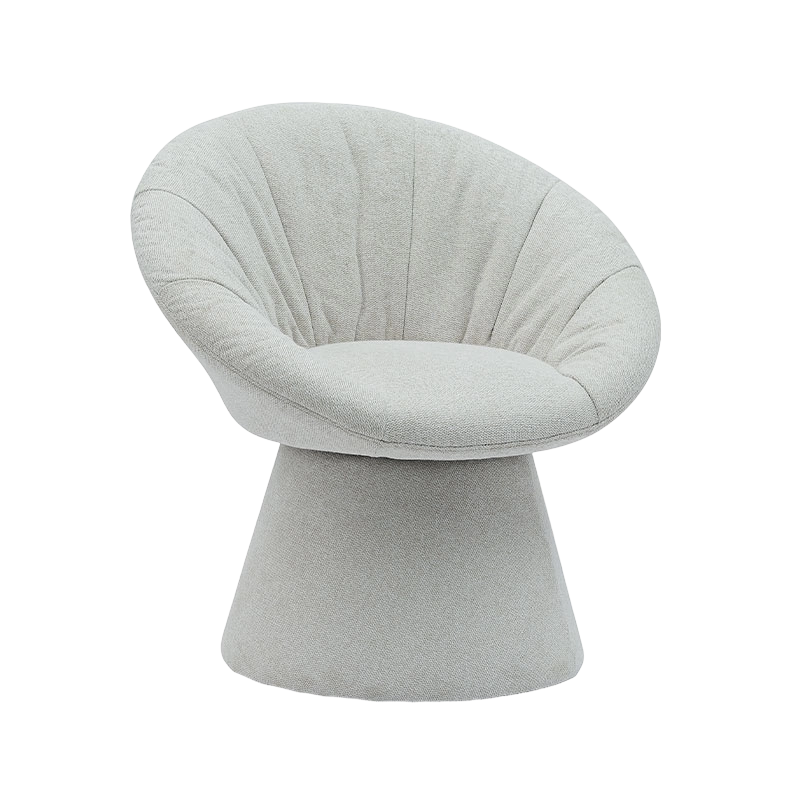 Silla de comedor giratoria italiana sencilla y elegante, sillón de Base redonda, silla de ocio para sala de estar y Hotel (GY-644)