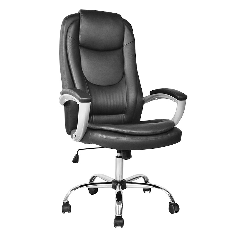 Silla de oficina ejecutiva con respaldo alto y reposabrazos acolchados con pintura (M-6123)